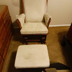 Rocking Chair With Stool