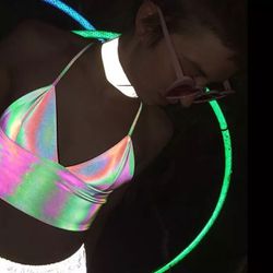 Rave Festival Holographic Top