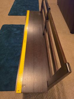 Wood bench
