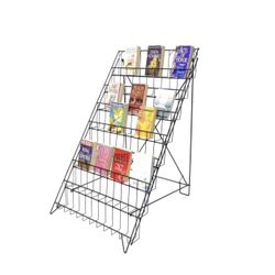 FixtureDisplays® Literature Holder Greeting Card Floor Stand Displays Book DVD And More