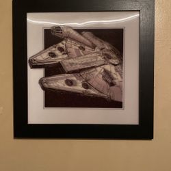 3D Millenium Falcon Art Piece