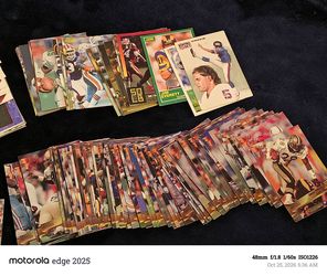 Vintage mixed football cards