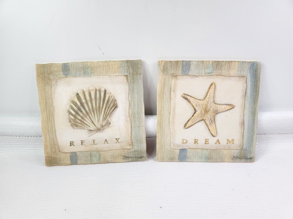 New View Gifts Starfish And Shell Wall Plaque  