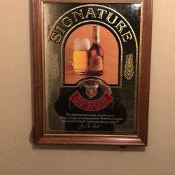 Vintage Stroh Beer Sign Mirror