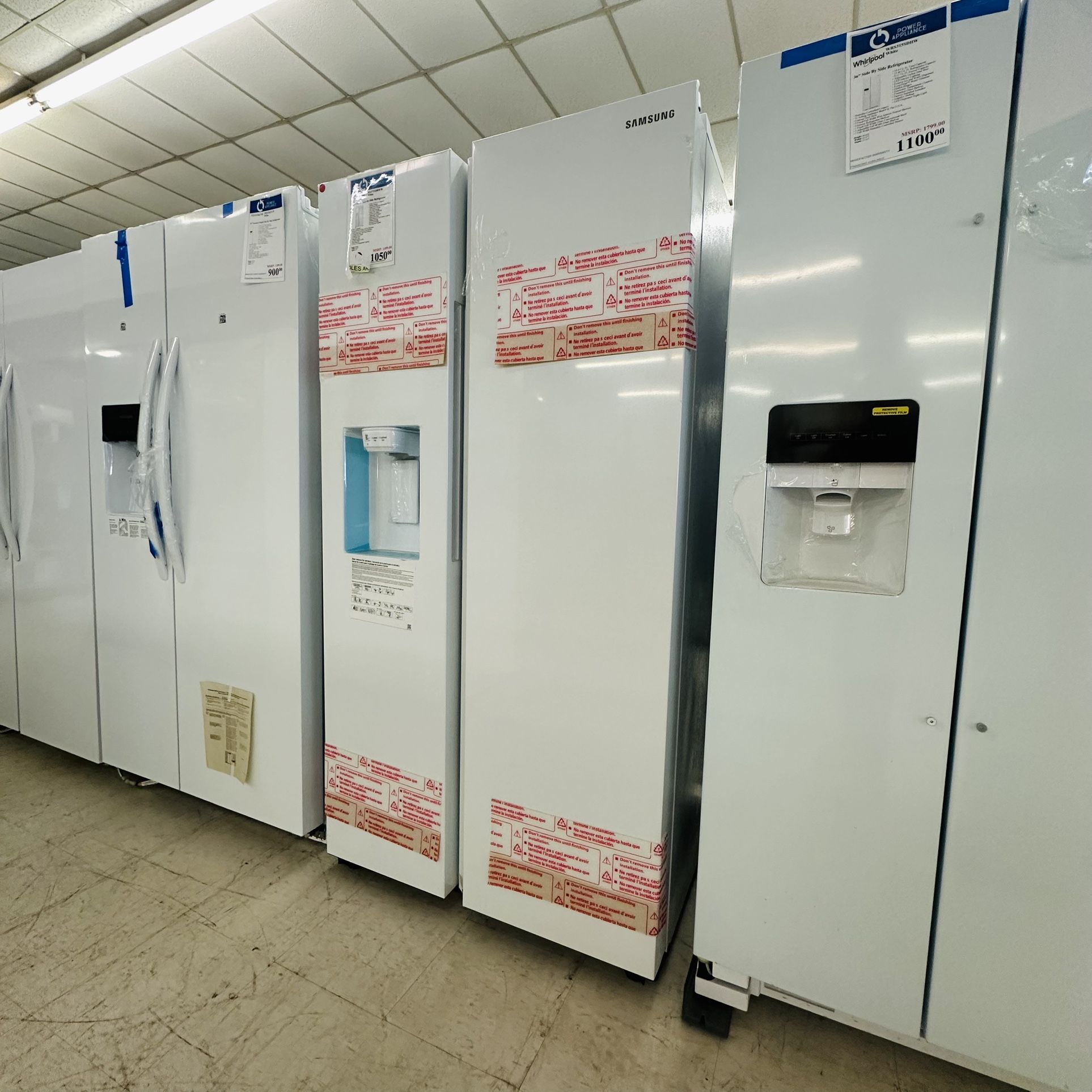 SAMSUNG 27.4 CU. FT. SIDE BY SIDE REFRIGERATOR‼️