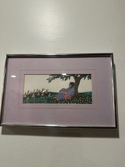 Virginia Stroud 1984 Signed Native American Art Print