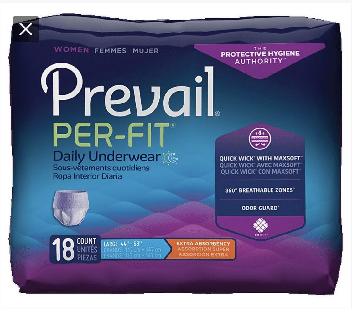 Prevail Large Extra Absorbent Briefs