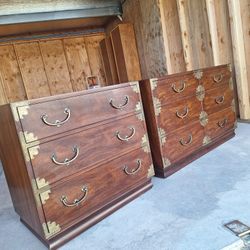 1960s Mid-Century Henredon Tansu Set of 2 Dressers