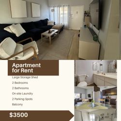 2 Bed 2 Bath In Pb! Available Mid April 