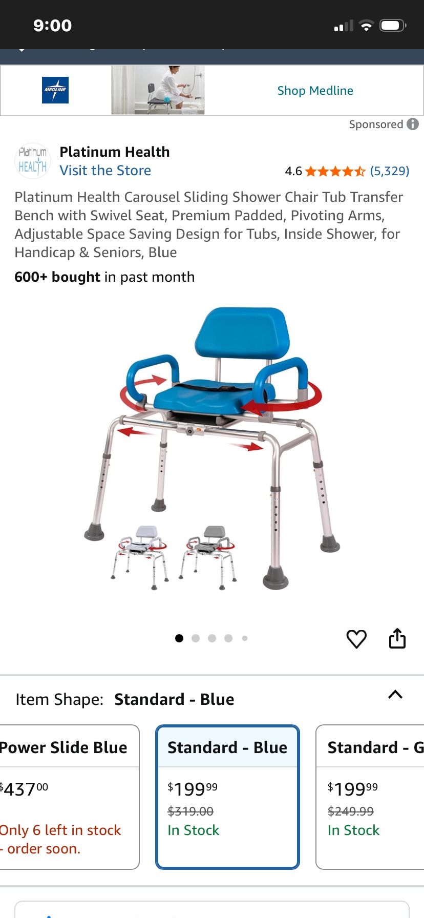 sliding shower chair