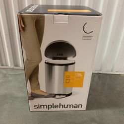 Simple Human Trash Can - 10L/2.6 Gal Semi Round