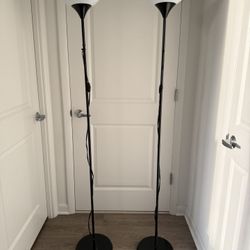 Floor Lamps (set Of 2) With Adjustable Bulbs