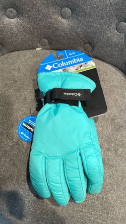 Columbia Waterproof Winter Gloves Teal youth XS