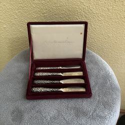 Vintage Butter Knifes By Godinger American Silversmith Silverplate Collection 