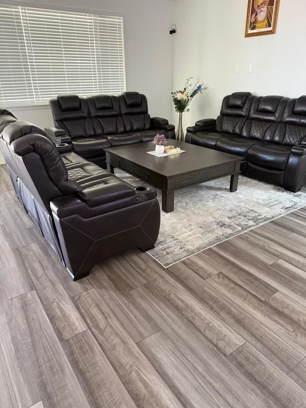 3 Set Leather Sofas , Recliners, Same Day Delivery 🚚