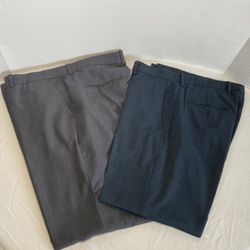 Two Dress Pants Perry Ellis 38x32 / 34x30