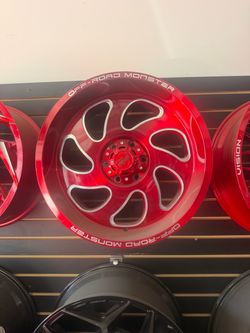 Off-Road Monster Red Milled Alloy Wheel