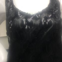 Worthington Black Beaded Top - Small