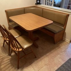Dinning Table With Storage Bench  