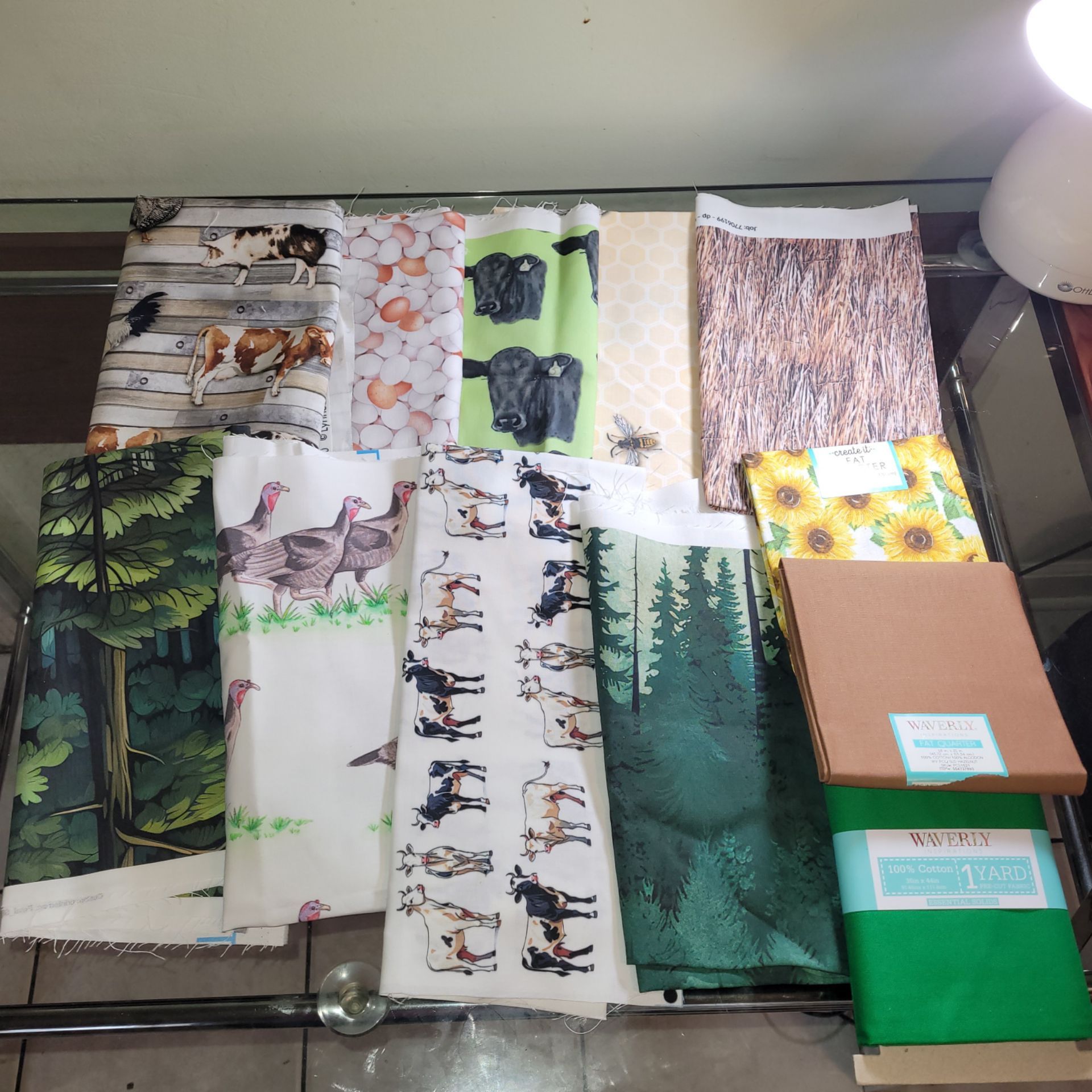 Farmhouse & Nature Fabric Lot - Waverly Cotton