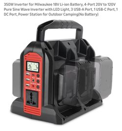 Dewalt - Ryobi - Makita Compatible Power Inverter