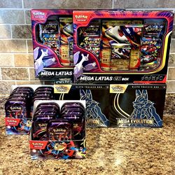 Pokémon Mega Etb Latias Lucario Mini Tins Pokemon