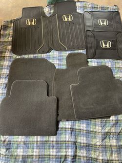 Honda Civic car mats set and window shades x2