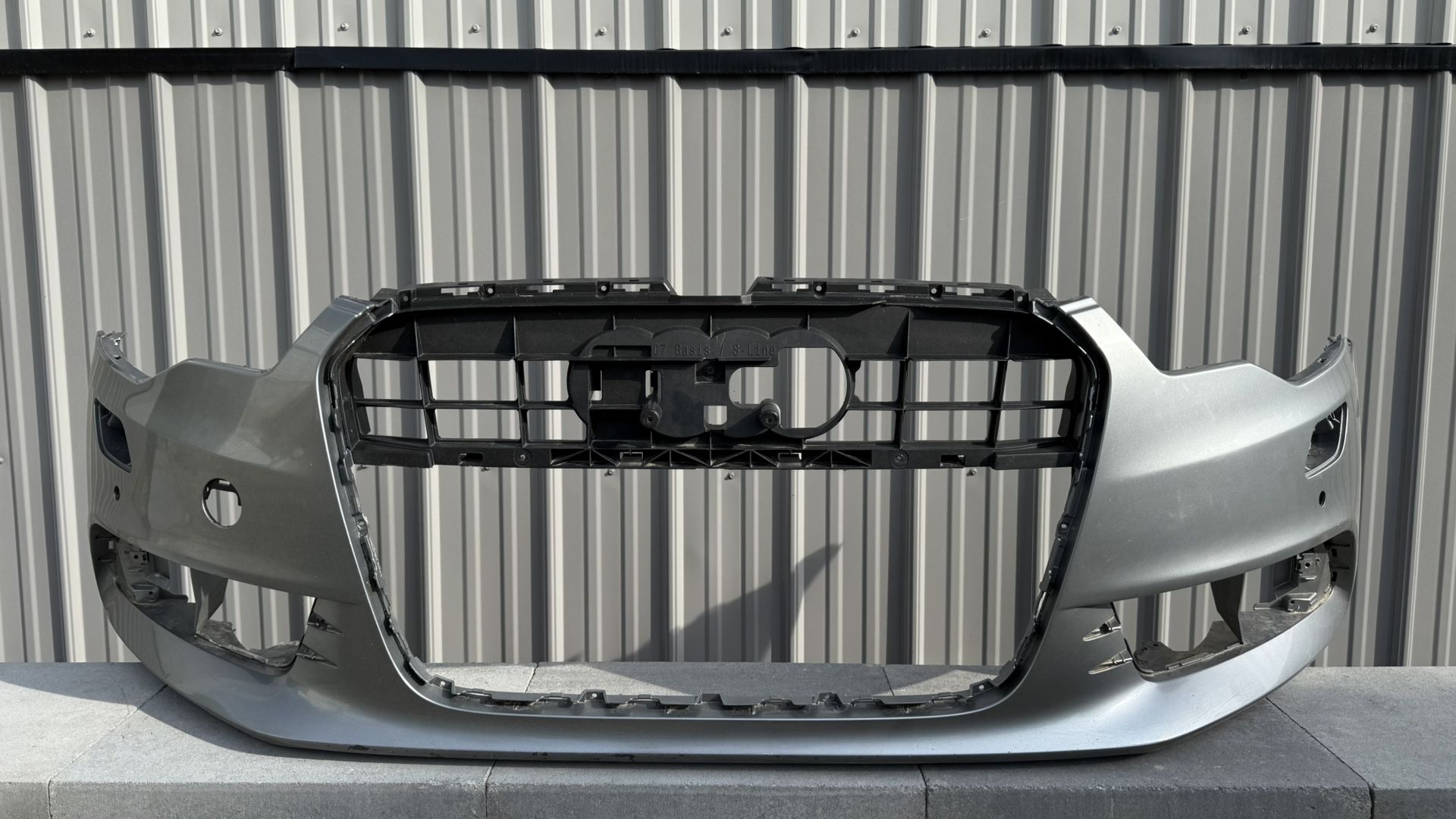 AUDI A6 2012 2013 2014 2015 SILVER ORIGINAL FRONT BUMPER