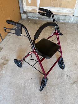 Rollator Walker with Seat and Brakes