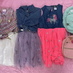 Little Girls Dresses Size 6t And Mini Backpacks