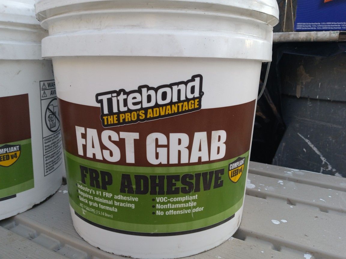 Titebond fast grab frp adhesive 4 gallon for sale in phoenix az offerup