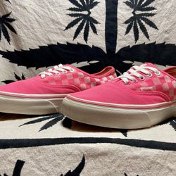 Vans Pink &white Checkerboard Sz. 10wo.& Mens 9