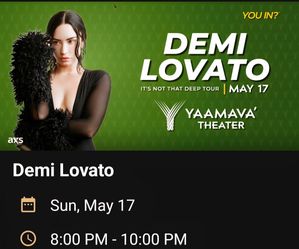 Concert tickets