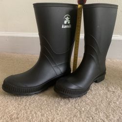 Rain boots for Boy size 5 black color Kamik