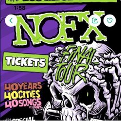 NOFX Saturday VIP Two Tickets