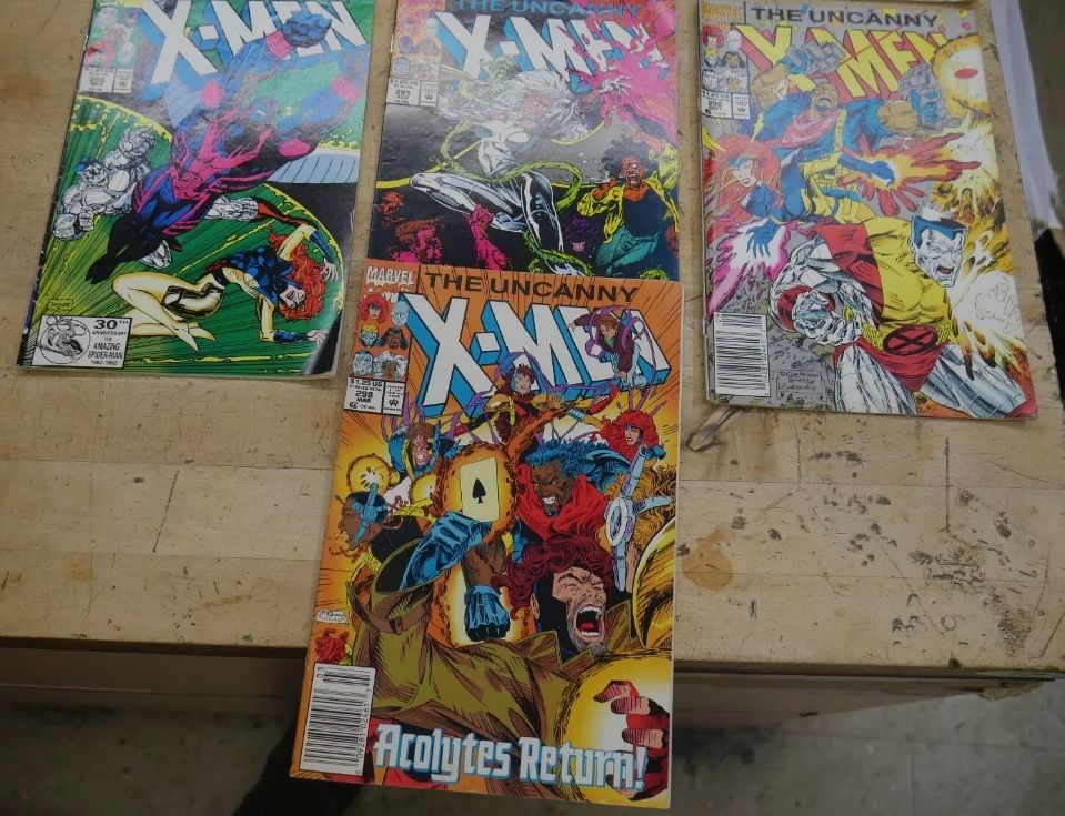 LOT 7 X MEN THE UNCANNY COMIC BOOKS 256 LATE DEC 1961 281 OCTOBER 285 FEBRUARY 286 MARCH 291 AUGUST 292 SEPTEMBER 298 MARCH 1 50