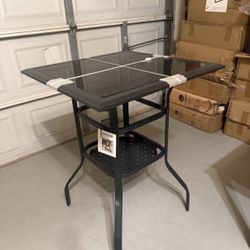 Metal Bar Height Outdoor table 