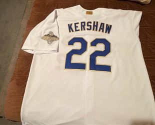 Dodgers WS Gold Kershaw Jersey New in 3XL