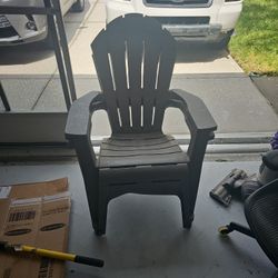 Plastic Adirondack chairs