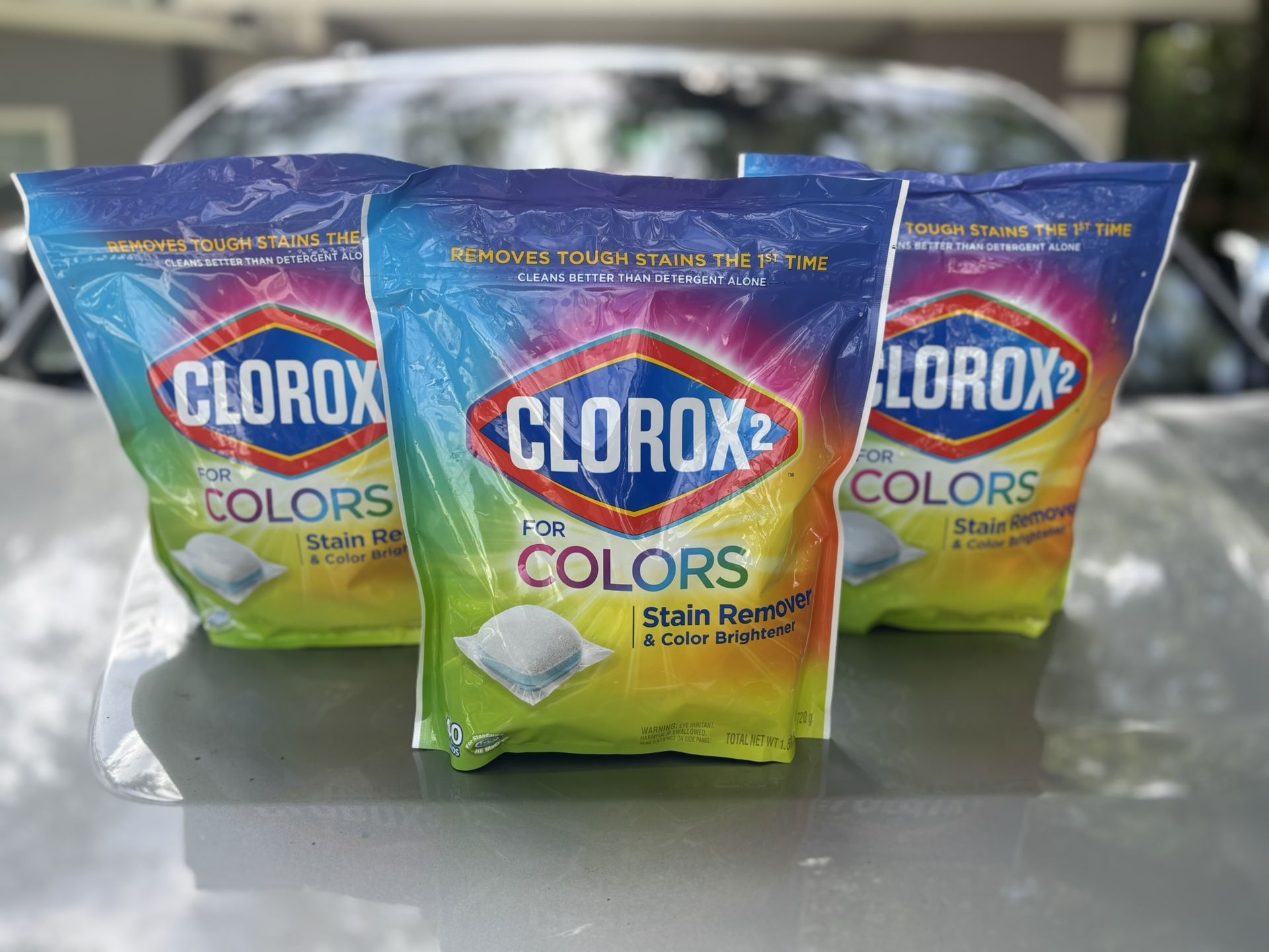 CLOROX 2 for Colors - Stain Remover and Color Brightener Packs, 40 Count