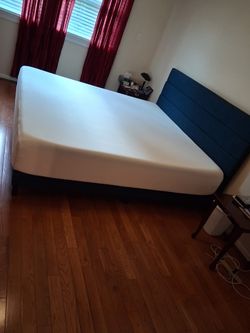 Brand new King size mattress memory foam  with bed frame