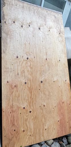 Free  Plywood sheet in good condition. Used but still sturdy. Great for different projects. Must pick up.