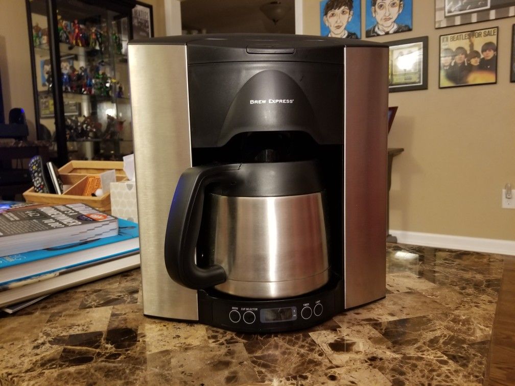 Brew Express BE 110 BS 10 Cups Programmable Coffee Maker Stainless