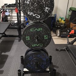 New 160 lbs Weight Plates $130 ONLY Set of 2 45 albs 25 lbs 10 lbs