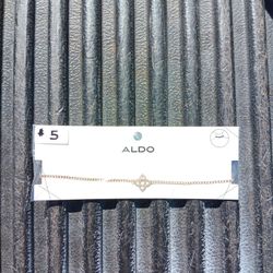 Aldo- gold tone choker necklace 