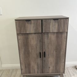 Modern Shoe Cabinet Grey Brand New