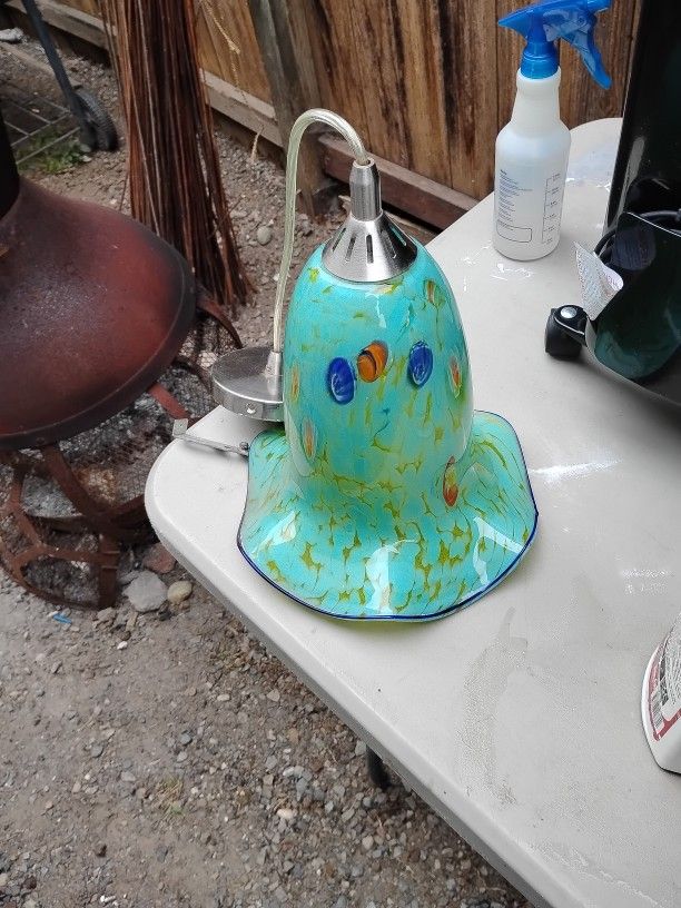 Hand Blown Hanging Glass Lantern