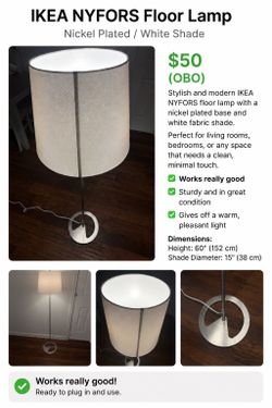 IKEA Nyfors Floor Lamp