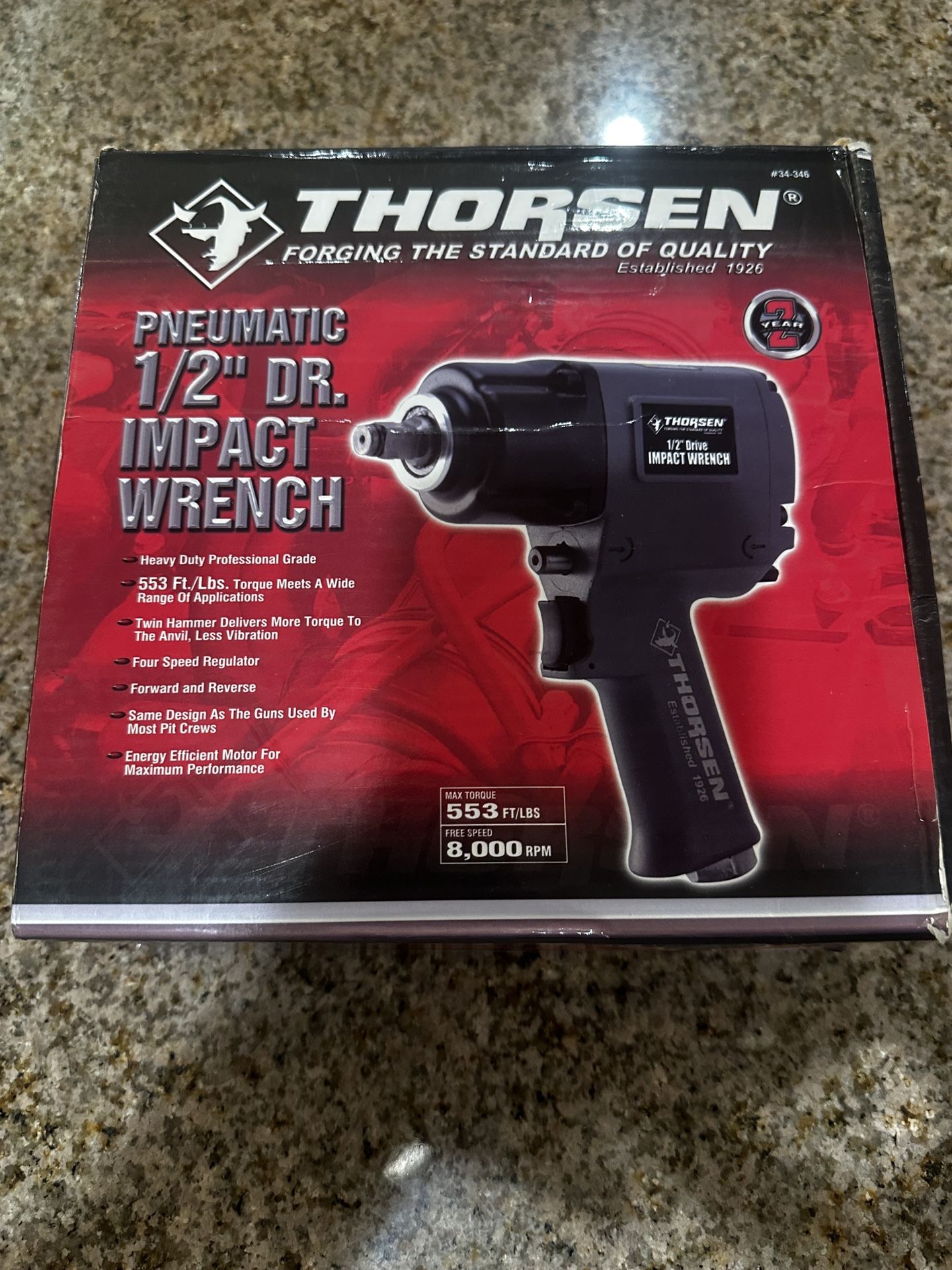 Brand New Air Pneumatic 1/2 Dr Impact Wrench