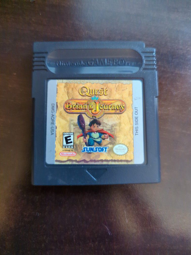 Nintendo Gameboy Quest Brian's Journey Tested Working 